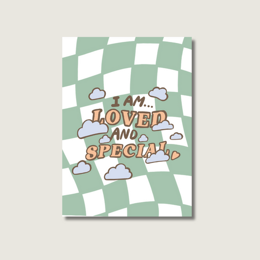 Loved and Special Postcard/Art print