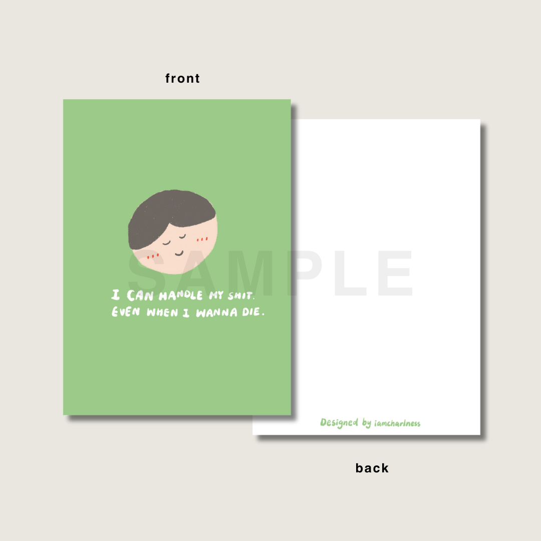 Do it with a broken heart postcard printable