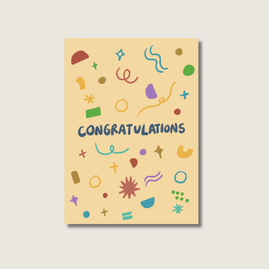 Congratulation greeting card
