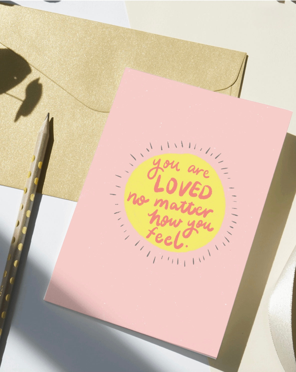 You are loved sunburst Postcard/Art print