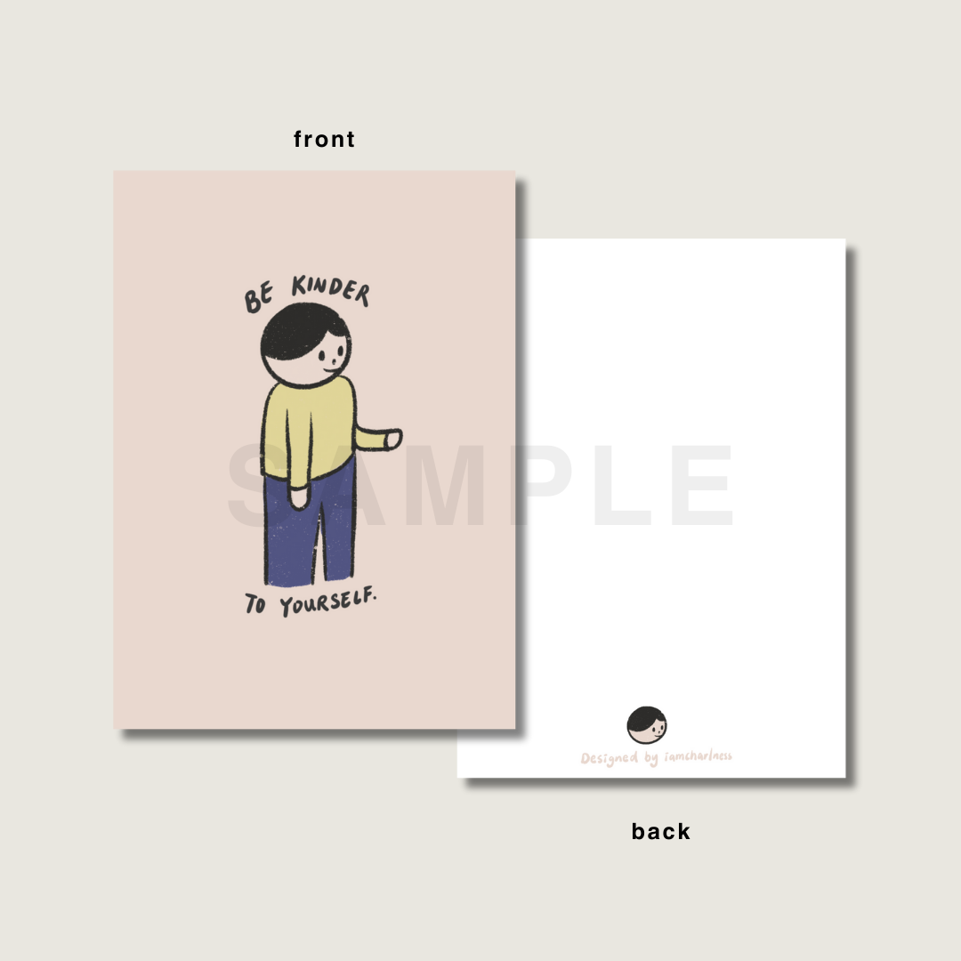 Be kinder postcard printable