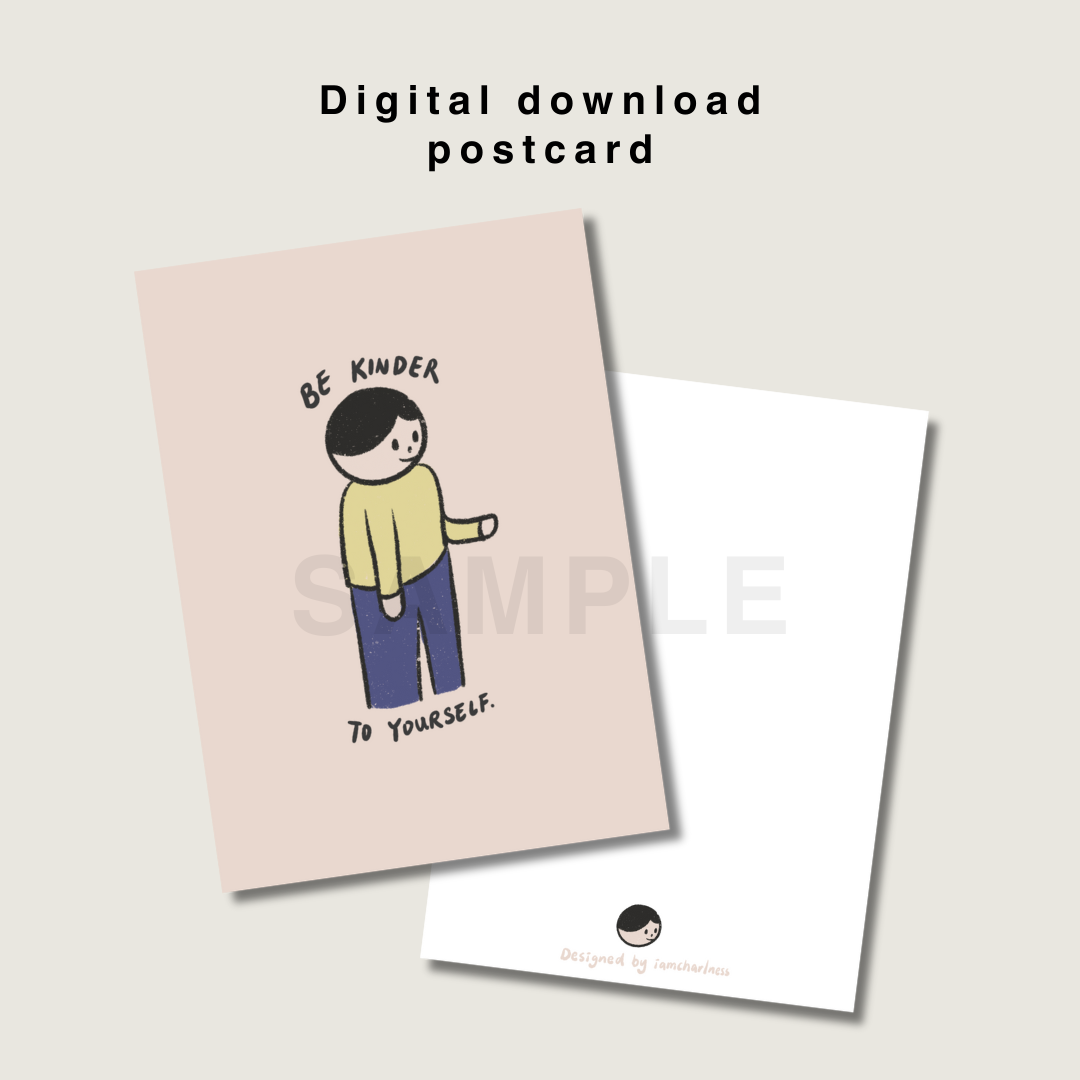 Be kinder postcard printable