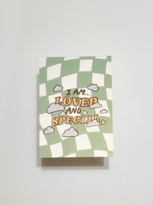 Loved and Special Postcard/Art print