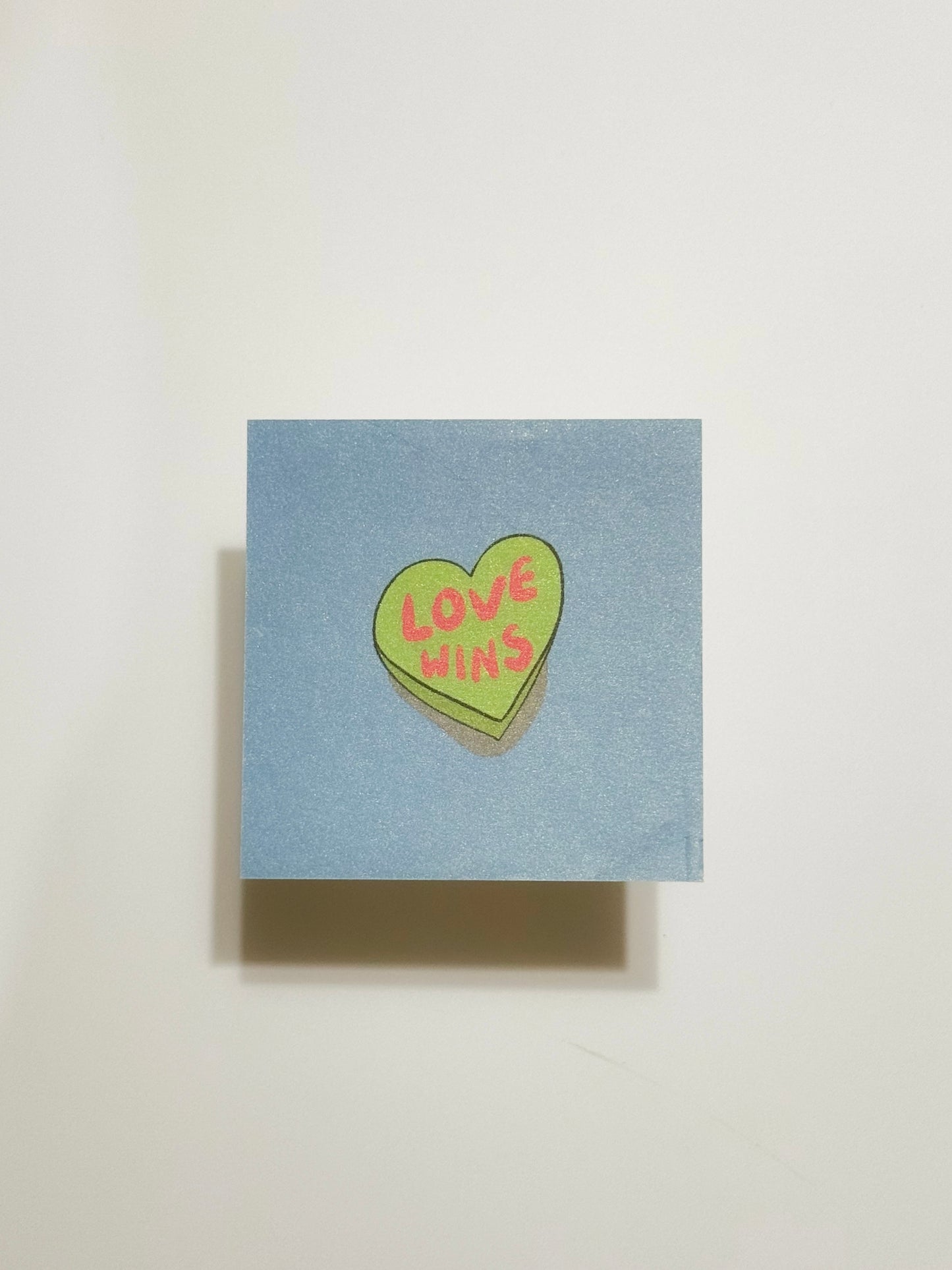 Love wins square Postcard/Art print