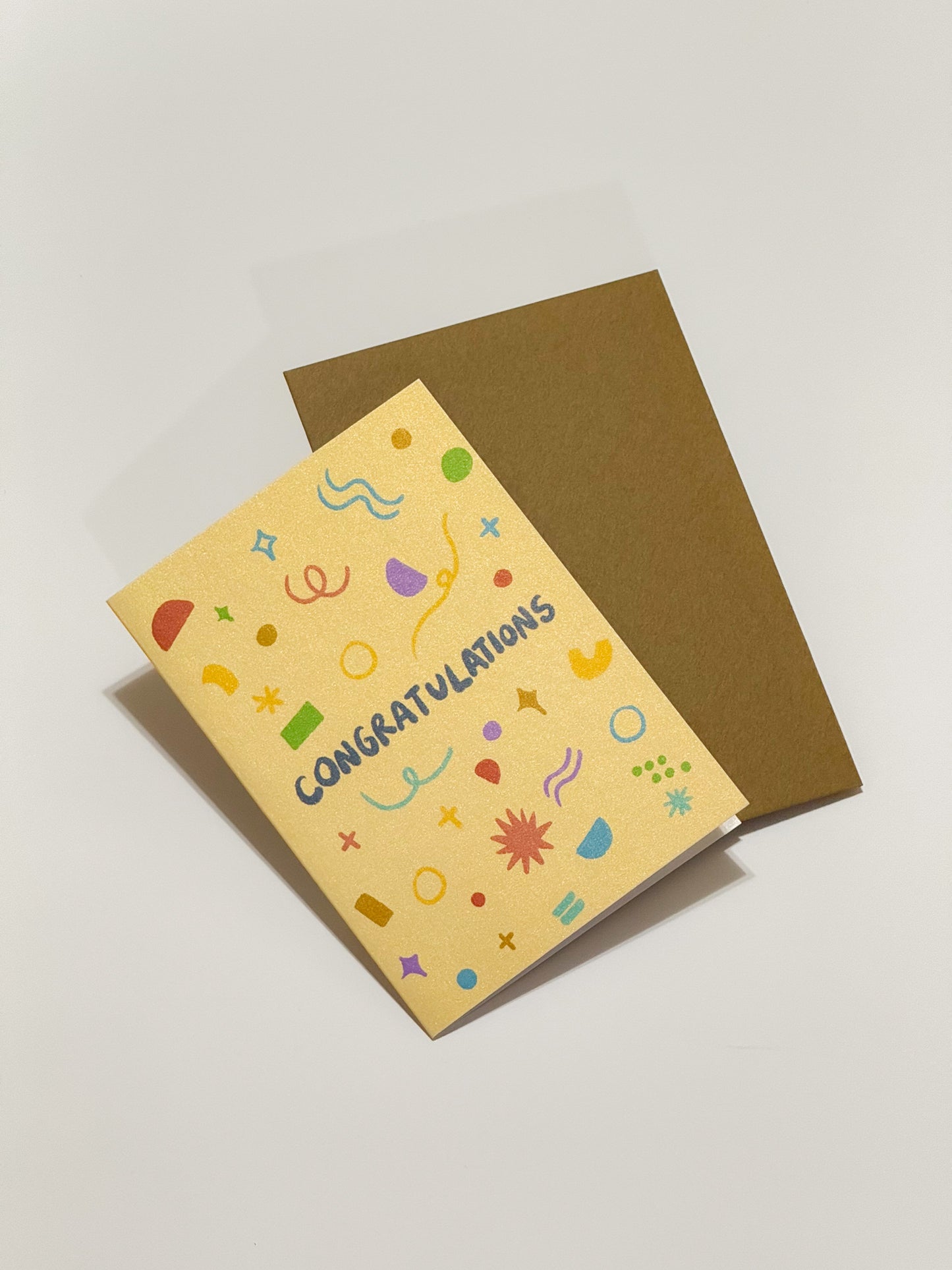 Congratulation greeting card