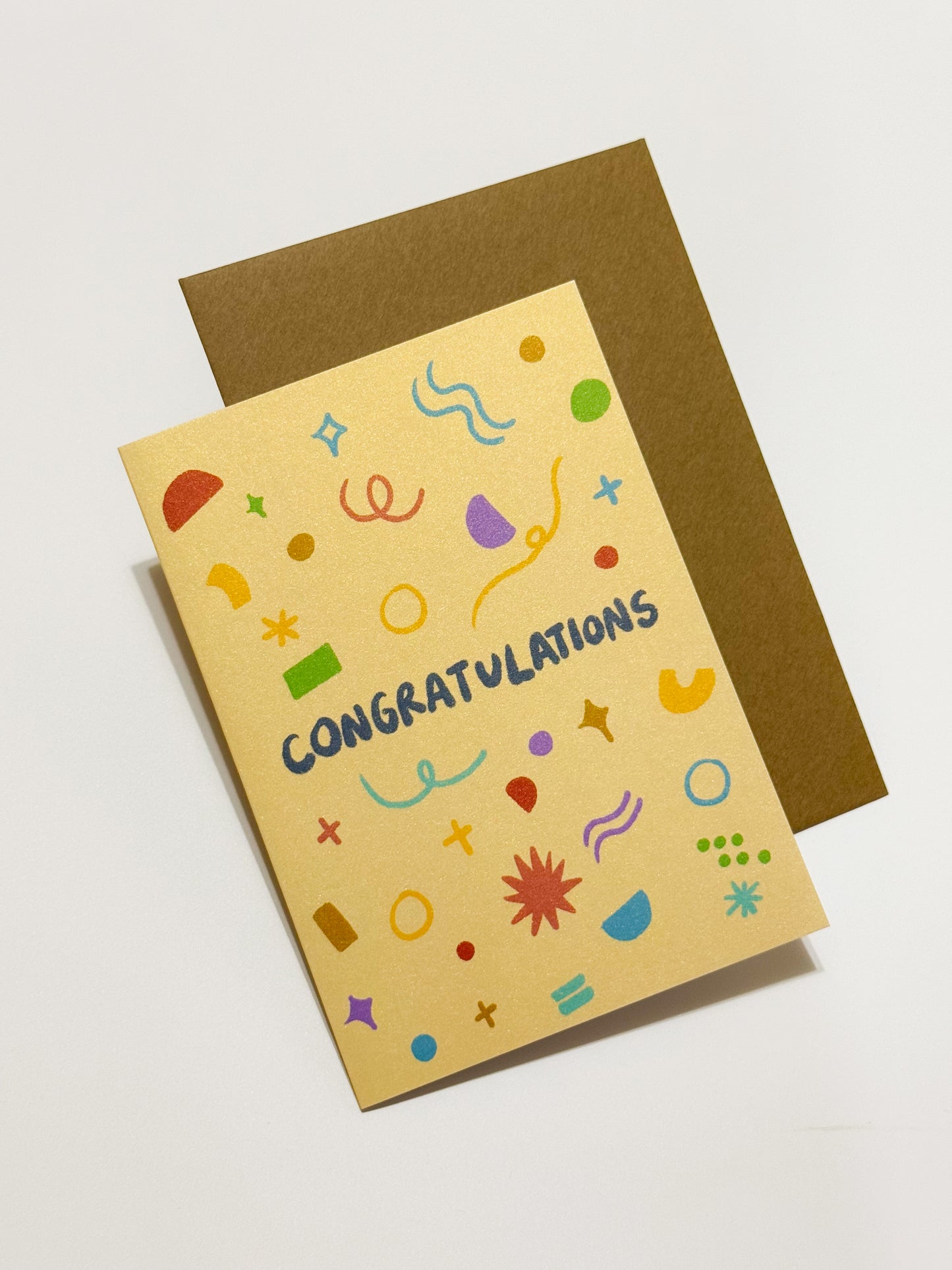 Congratulation greeting card