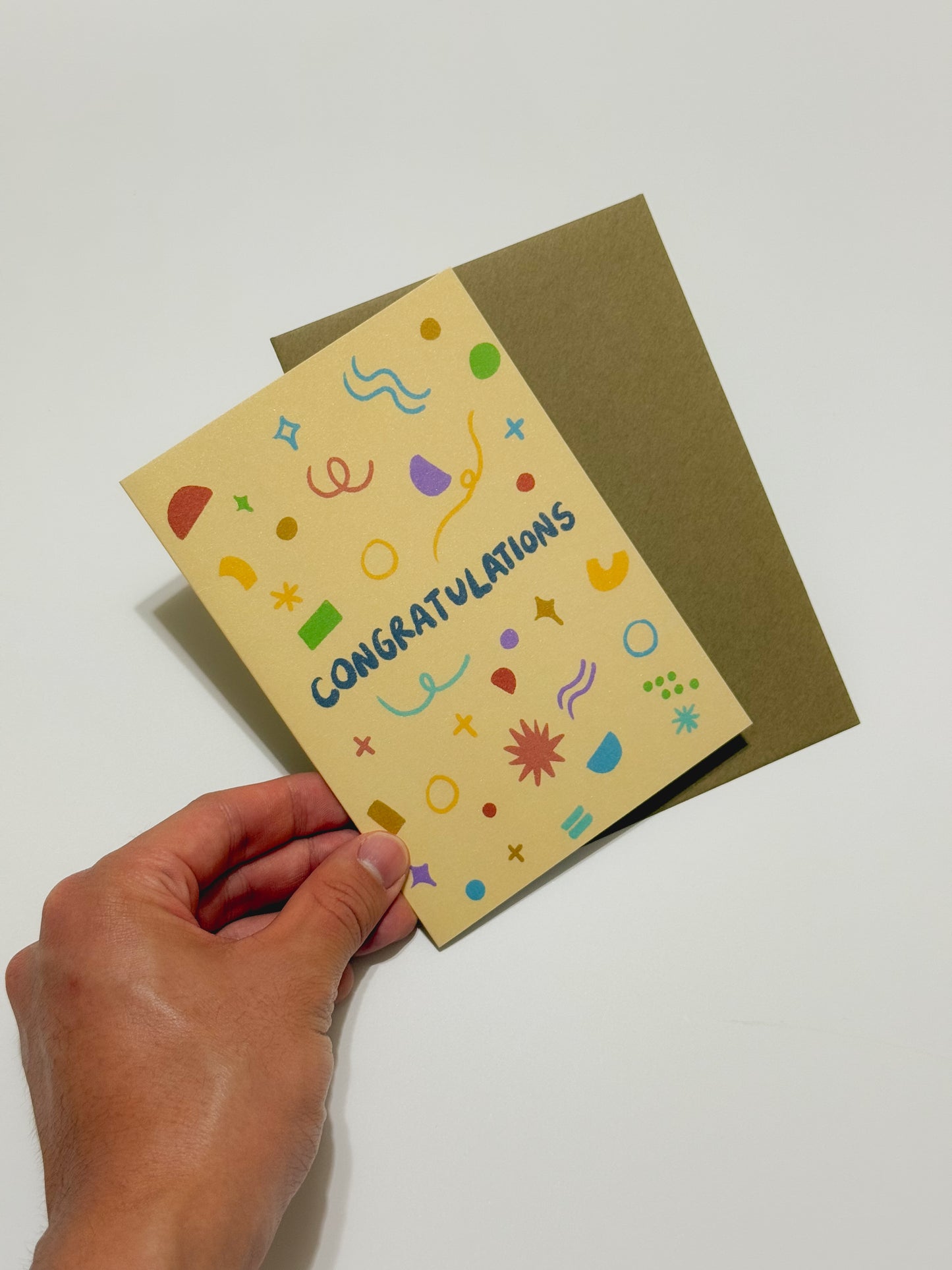 Congratulation greeting card