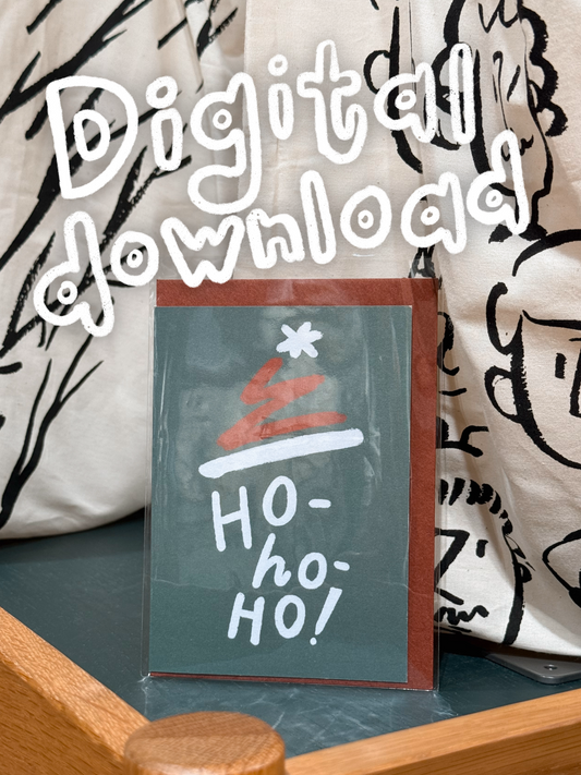 Ho-ho-ho! Christmas Card Printable