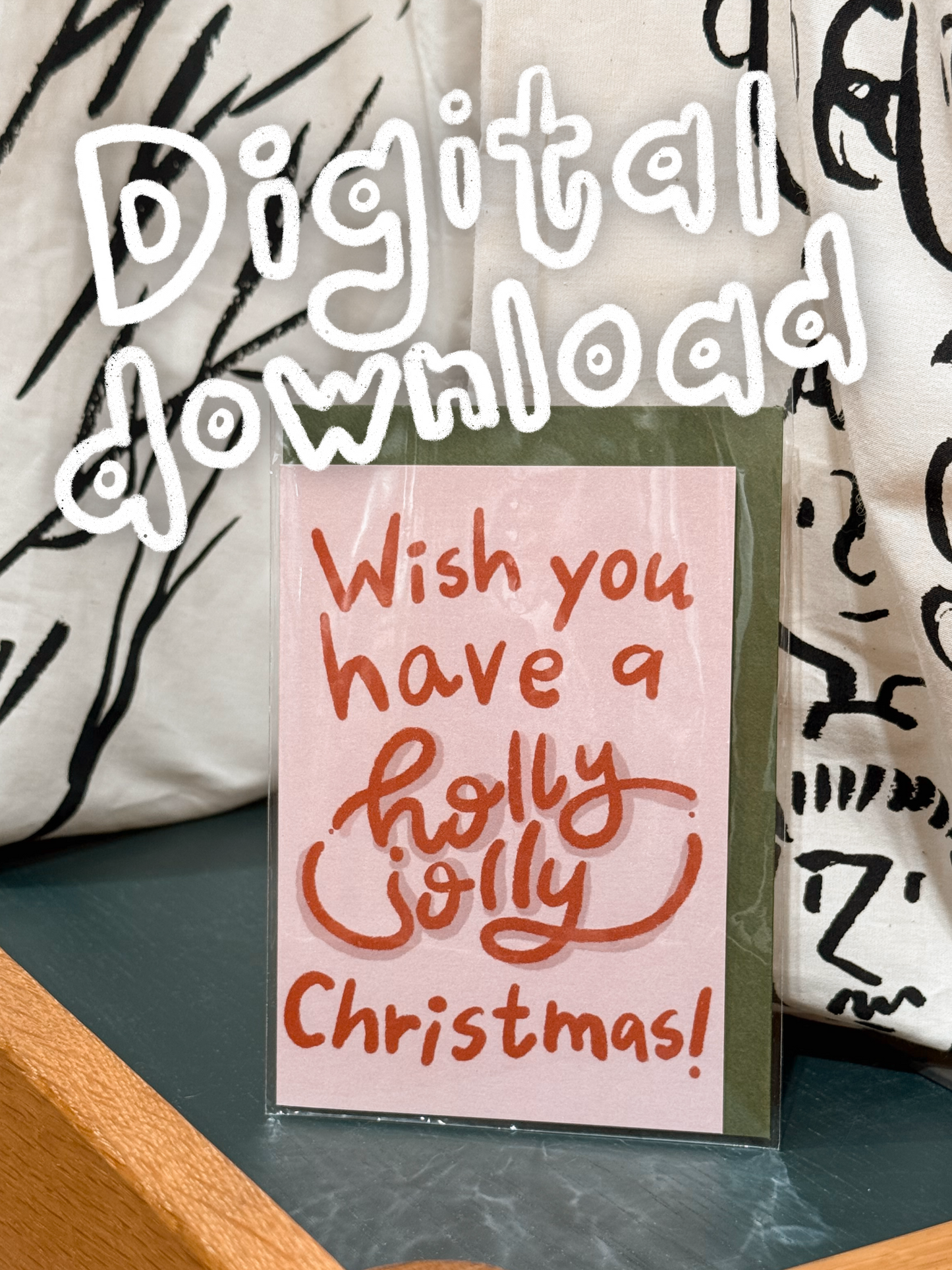 Have a holly jolly Christmas Card printable